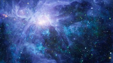 Güzel bulutsu, yıldızlar ve galaksiler. Nasa tarafından döşenmiş bu görüntü unsurları.