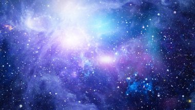 Güzel bulutsu, yıldızlar ve galaksiler. Nasa tarafından döşenmiş bu görüntü unsurları.