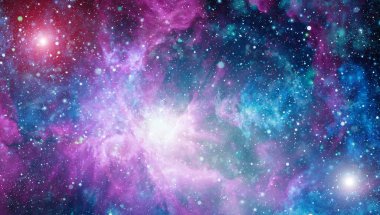 Derin uzay sanatı. Galaksiler, bulutsular ve evrendeki yıldızlar. Bu görüntünün elementleri NASA tarafından desteklenmektedir