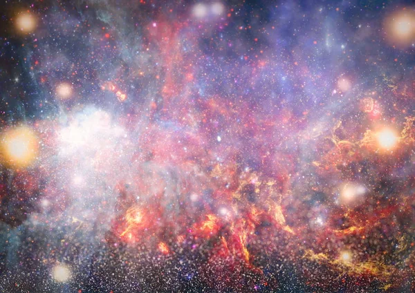 Güzel bulutsu, yıldızlar ve galaksiler. Nasa tarafından döşenmiş bu görüntü unsurları.