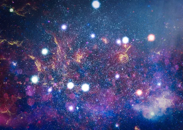 Güzel bulutsu, yıldızlar ve galaksiler. Nasa tarafından döşenmiş bu görüntü unsurları.