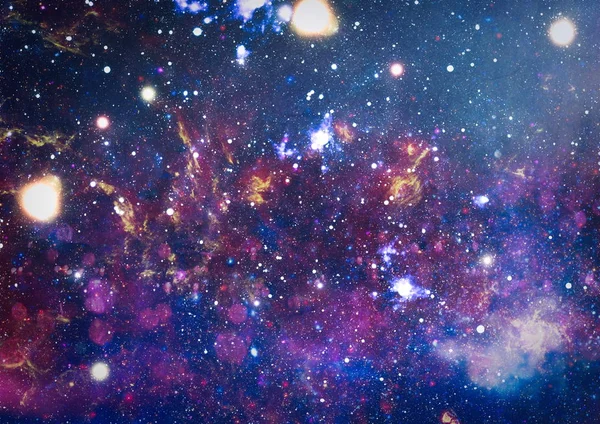 Güzel bulutsu, yıldızlar ve galaksiler. Nasa tarafından döşenmiş bu görüntü unsurları.