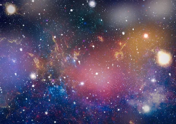 Beautiful Nebula Stars Galaxies Elements Image Furnished Nasa — Stock Photo, Image