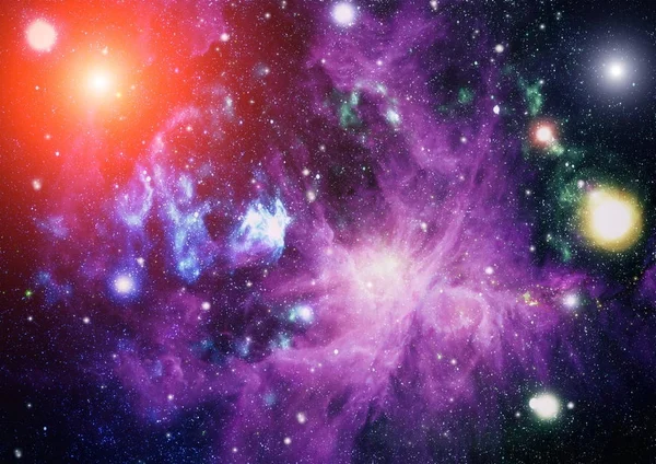 Arte Del Espacio Profundo Galaxias Nebulosas Estrellas Universo Elementos Esta — Foto de Stock