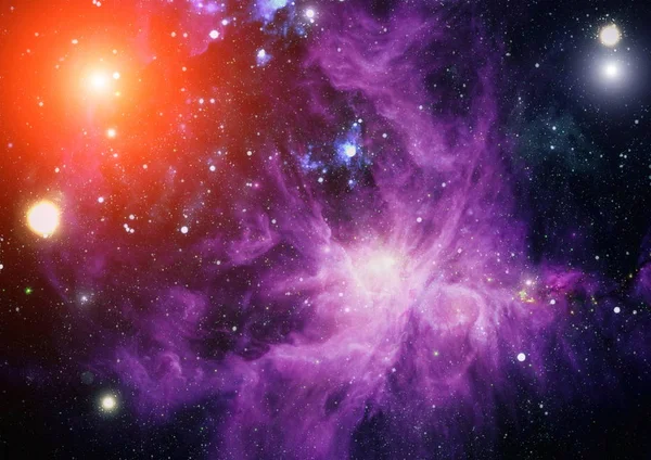 Mélyűri Művészet Galaxisok Csillagködök Csillagok Univerzumban Kép Elemeit Nasa Bocsátotta — Stock Fotó