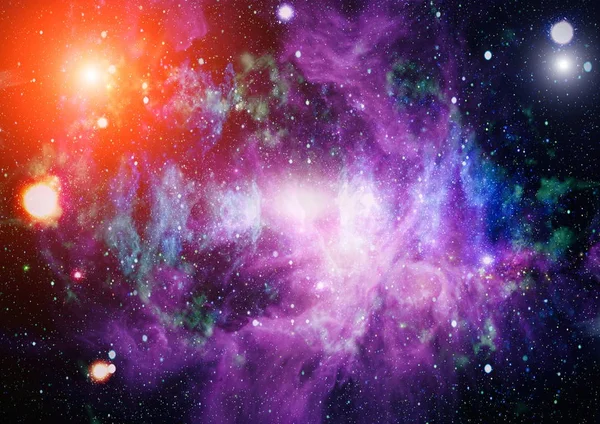 Deep Space Art Galaxies Nebulas Stars Universe Elements Image Furnished — Stock Photo, Image