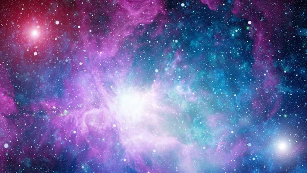 Romkunst Galakser Stjernetåker Stjerner Universet Elementer Dette Bildet Innredet Nasa – stockfoto