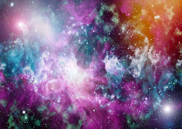 Arte Dello Spazio Profondo Galassie Nebulose Stelle Nell Universo Elementi — Foto Stock