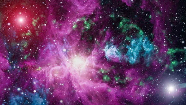 Arte Espacial Profunda Galáxias Nebulosas Estrelas Universo Elementos Desta Imagem — Fotografia de Stock