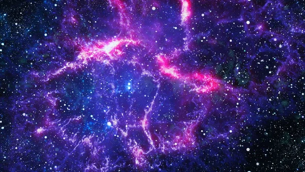 Fond Spatial Abstrait Futuriste Ciel Nocturne Avec Étoiles Nébuleuse Éléments — Photo