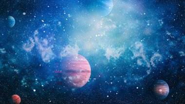 Mavi kuş Gökadası - bu görüntü döşenmiş Nasa tarafından unsurları