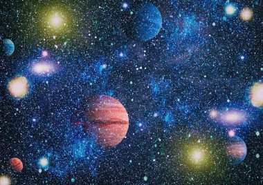 Mavi kuş Gökadası - bu görüntü döşenmiş Nasa tarafından unsurları