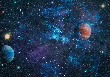 Mavi kuş Gökadası - bu görüntü döşenmiş Nasa tarafından unsurları