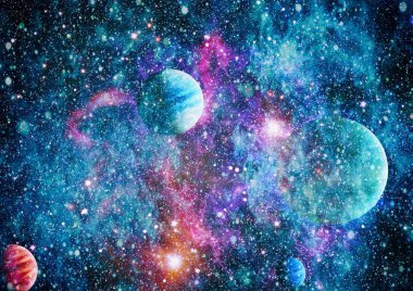 Mavi kuş Gökadası - bu görüntü döşenmiş Nasa tarafından unsurları