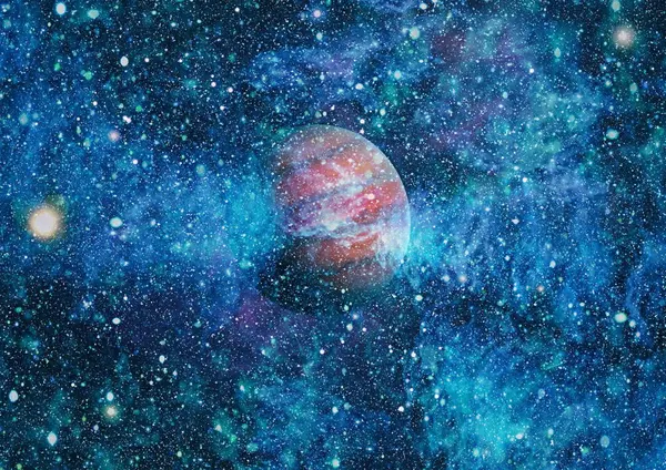 Uno Spazio Profondo Colorato Concetto Universo Sfondo Elementi Questa Immagine — Foto Stock