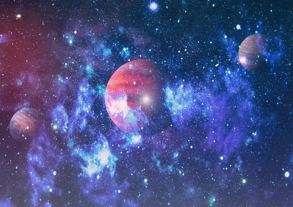 Esplosione Fuoco Nello Spazio Illustrazione Astratta Dell Universo Elementi Questa — Foto Stock