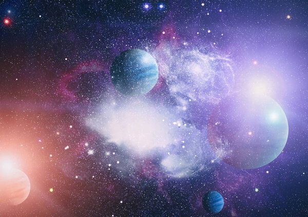 Bluebird Galaxy - Elements of this Image Furnished by NASA