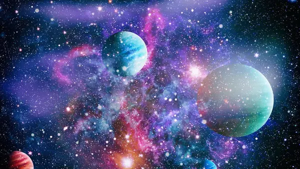 Bluebird Galaxy Elemei Kép Berendezett Nasa — Stock Fotó