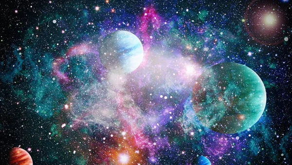 Bluebird Galaxy Delar Denna Bild Inredda Nasa — Stockfoto