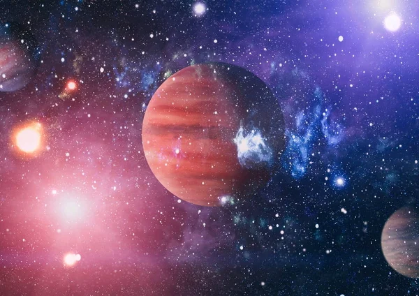 Pianeti Stelle Galassie Nello Spazio Che Mostrano Bellezza Dell Esplorazione — Foto Stock