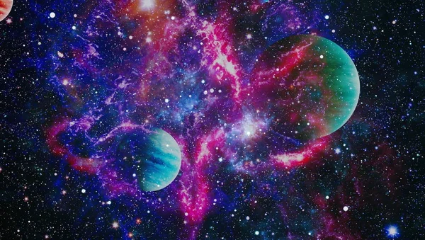 Planeten Sterren Sterrenstelsels Ruimte Die Schoonheid Van Ruimteverkenning Laten Zien — Stockfoto