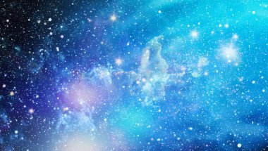 Renkli derin uzay. Evren kavramı arka plan. Nasa tarafından döşenmiş bu görüntü unsurları