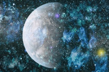 Evrendeki sonsuz uzay alanının küçük bir parçası. 