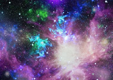 Mavi kuş Gökadası - bu görüntü döşenmiş Nasa tarafından unsurları