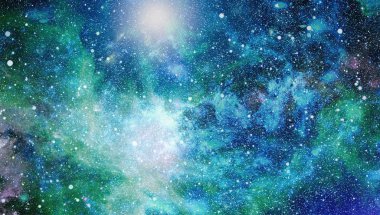 Mavi kuş Gökadası - bu görüntü döşenmiş Nasa tarafından unsurları