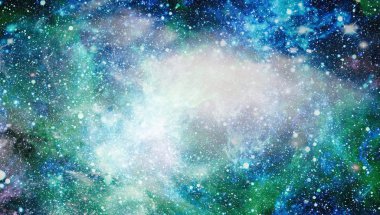 Uzaydaki gezegenler, yıldızlar ve galaksiler uzay keşiflerinin güzelliğini gösteriyor. NASA tarafından döşenmiş elementler