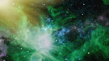 Uzaydaki gezegenler, yıldızlar ve galaksiler uzay keşiflerinin güzelliğini gösteriyor. NASA tarafından döşenmiş elementler