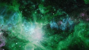 Uzaydaki gezegenler, yıldızlar ve galaksiler uzay keşiflerinin güzelliğini gösteriyor. NASA tarafından döşenmiş elementler