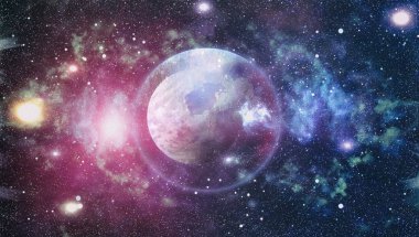 alan birçok ışık yılı uzakta dünya. Nasa tarafından döşenmiş bu görüntü unsurları