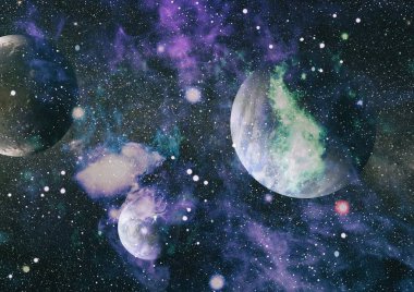 alan birçok ışık yılı uzakta dünya. Nasa tarafından döşenmiş bu görüntü unsurları