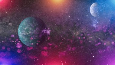 alan birçok ışık yılı uzakta dünya. Nasa tarafından döşenmiş bu görüntü unsurları