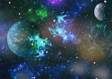 alan birçok ışık yılı uzakta dünya. Nasa tarafından döşenmiş bu görüntü unsurları