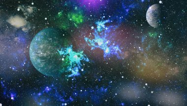 alan birçok ışık yılı uzakta dünya. Nasa tarafından döşenmiş bu görüntü unsurları