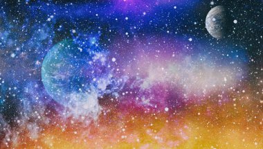 alan birçok ışık yılı uzakta dünya. Nasa tarafından döşenmiş bu görüntü unsurları