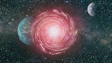 alan birçok ışık yılı uzakta dünya. Nasa tarafından döşenmiş bu görüntü unsurları