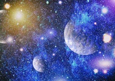 alan birçok ışık yılı uzakta dünya. Nasa tarafından döşenmiş bu görüntü unsurları