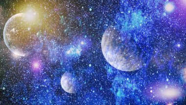 alan birçok ışık yılı uzakta dünya. Nasa tarafından döşenmiş bu görüntü unsurları