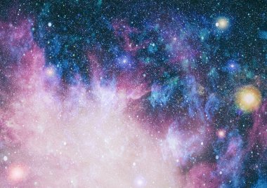 Derin uzay bulunan sarmal gökada. Nasa tarafından döşenmiş bu görüntü unsurları.