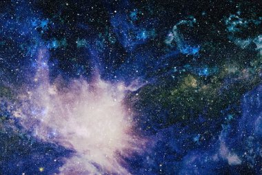 Derin uzay bulunan sarmal gökada. Nasa tarafından döşenmiş bu görüntü unsurları.