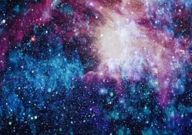 Derin uzay bulunan sarmal gökada. Nasa tarafından döşenmiş bu görüntü unsurları.