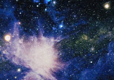 Derin uzay bulunan sarmal gökada. Nasa tarafından döşenmiş bu görüntü unsurları.