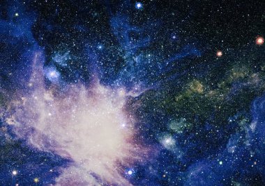 Derin uzay bulunan sarmal gökada. Nasa tarafından döşenmiş bu görüntü unsurları.