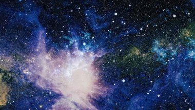 Derin uzay bulunan sarmal gökada. Nasa tarafından döşenmiş bu görüntü unsurları.