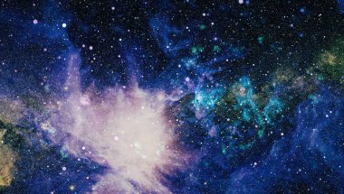 Derin uzay bulunan sarmal gökada. Nasa tarafından döşenmiş bu görüntü unsurları.