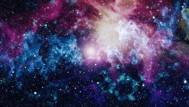 Derin uzay bulunan sarmal gökada. Nasa tarafından döşenmiş bu görüntü unsurları.