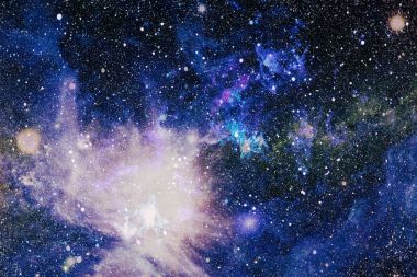 Derin uzay bulunan sarmal gökada. Nasa tarafından döşenmiş bu görüntü unsurları.